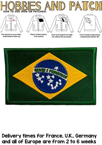 Patch bandiera brasile toppa - patch,